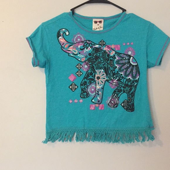 Girls Elephant Top - Picture 1 of 2